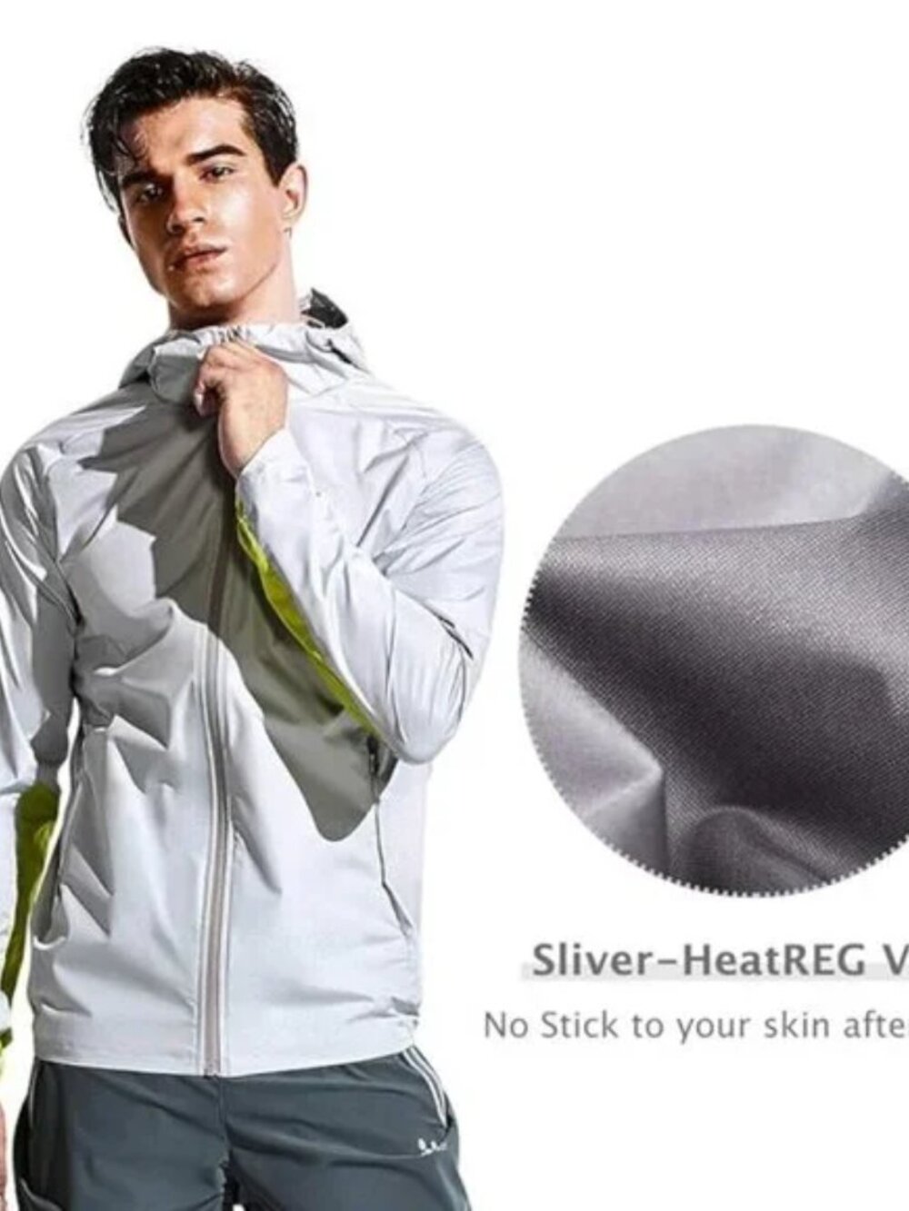 NWT HOTSUIT Men's Long Sleeve Sauna Jacket - Picture 2 of 14